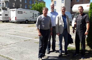 Firmenbesuch OB auf Carvan-Platz