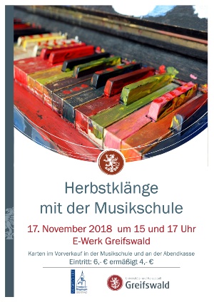 Herbstklänge der Musikschule im Alten E-Werk 2018