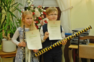 Holzbläser-Duo Pamina Seiberling und Ferdinand Witt (2) - © Musikschule Holzbläser-Duo Pamina Seiberling und Ferdinand Witt (2)