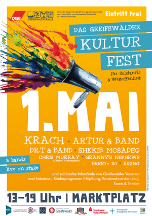 Kulturfest 1. Mai - © Bündnis Greifswald für alle Kulturfest 1. Mai