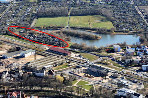 Luftbild Inklusives Schulzentrum am Ellernholzteich
