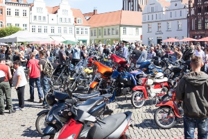 Motorrad-Gottesdienst auf dem Historischen Marktplatz