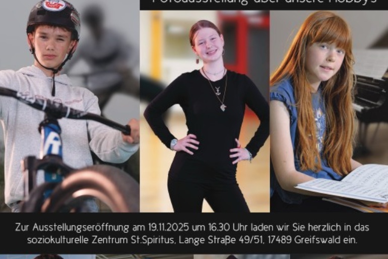 Plakat Jugendmedienprojekt der CDF-Schule Gesichter der Freizeit