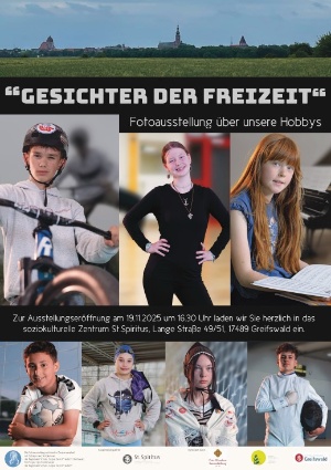 Plakat Jugendmedienprojekt der CDF-Schule Gesichter der Freizeit