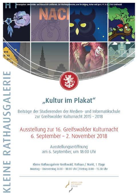 Plakat Rathausgalerie Kultur im Plakat 2018