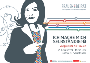 Plakat Veranstaltung ich mache mich selbständig am 2.4.2019