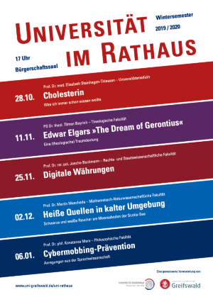 Plakat Uni im Rathaus