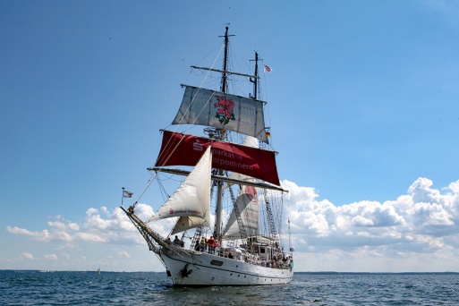 Die GREIF beim Fischerfest Gaffelrigg