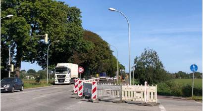 Bauarbeiten Stralsunder Strae