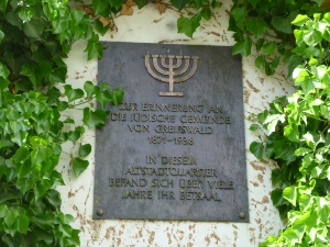 Gedenktafel für die jüdische Gemeinde in der Mühlenstraße