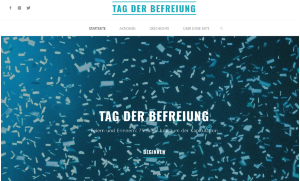 Screenshot Internetseite TagderBefreiung - © Partnerschaft für Demokratie Screenshot Internetseite TagderBefreiung