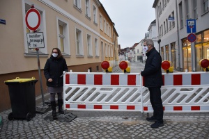 Jeannette von Busse und Dr. Fassbinder geben die Mühlenstraße frei