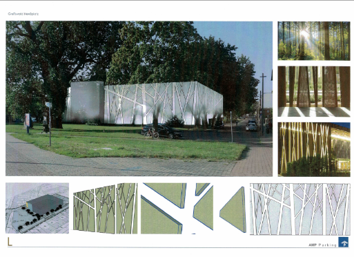 Plan Parkhaus Nexöplatz in Baumstruktur