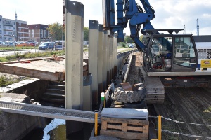 Spundwand Hansering - © Pressestelle Spundwand Hansering