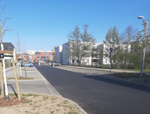 die fertige Stettiner Straße