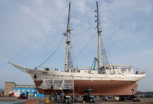 Die GREIF in der Peenewerft Wolgast - © Silvio Weiß Die GREIF in der Peenewerft Wolgast
