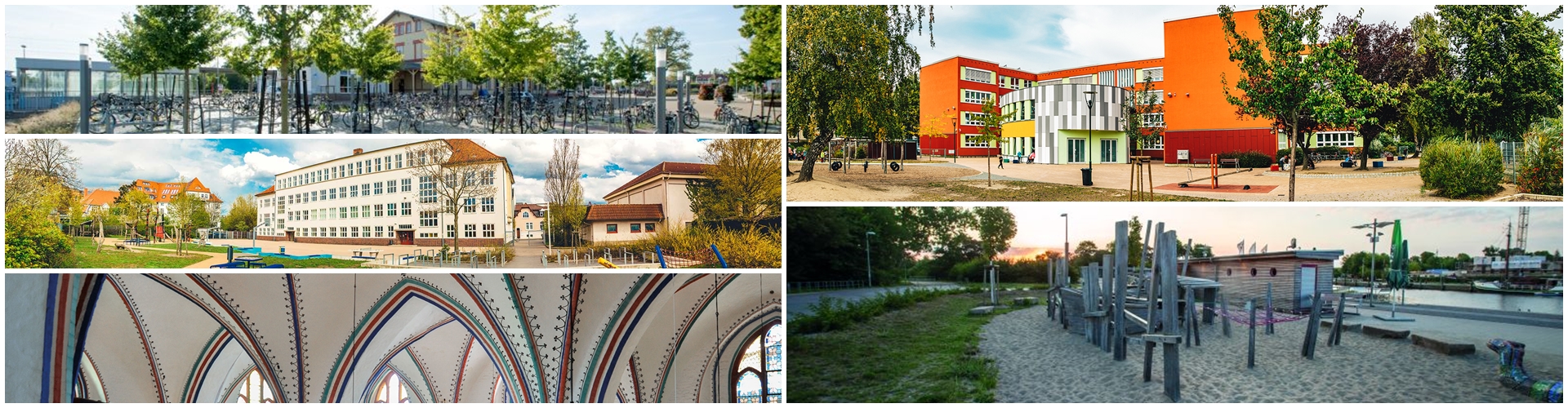 Collage mit geförderten Projekten Bild