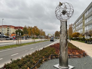 umgestaltete Kreuzung Makarenkostraße - Thälmannring