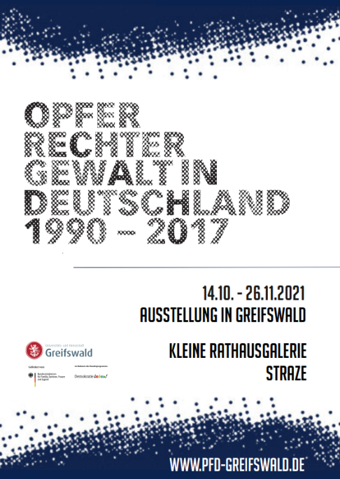 Plakat Ausstellung Opfer rechter Gewalt