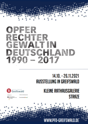 Plakat Ausstellung Opfer rechter Gewalt