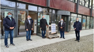 Eröffnung des Schnelltestzentrums in der Alten Mensa - © Pressestelle Eröffnung des Schnelltestzentrums in der Alten Mensa