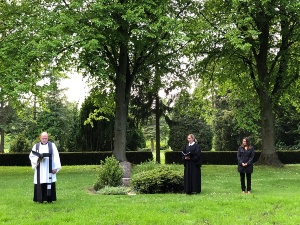 Andacht für neues Gräberfeld für St. Marien