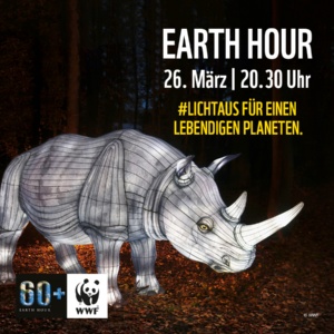 Plakat zur Earth Hour am 26.03.2022