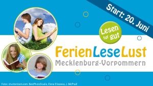 Plakat zur FerienLeseLust, die am 20. Juni 2022 in der Stadtbibliothek Greifswald startet