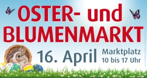 Plakat Oster- und Blumenmarkt