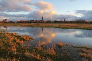 Blick auf die Silhouette von Greifswald - © Christoph Schaller Blick auf die Silhouette von Greifswald