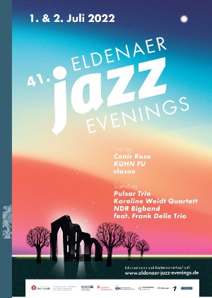 Plakat Eldenaer Jazz Evenings 2022 - © Amt für Bildung, Kultur und Sport Plakat Eldenaer Jazz Evenings 2022