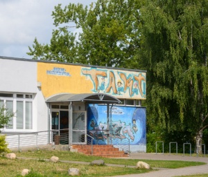 Eingang des Jugendfreizeitzentrums TAKT in Greifswald