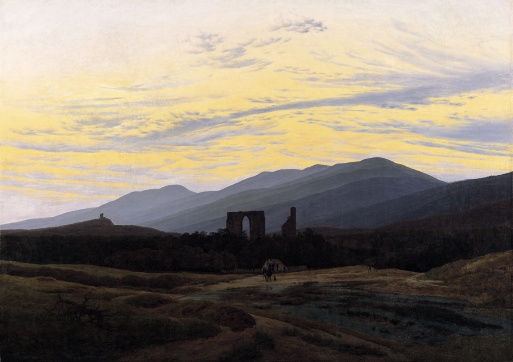 Abbild des Gemäldes "Ruine im Riesengebirge" von Caspar David Friedrich