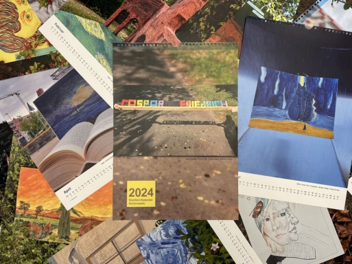 Caspar David Friedrich schmückt neuen Stadtteilkalender 2024 für Schönwalde II 