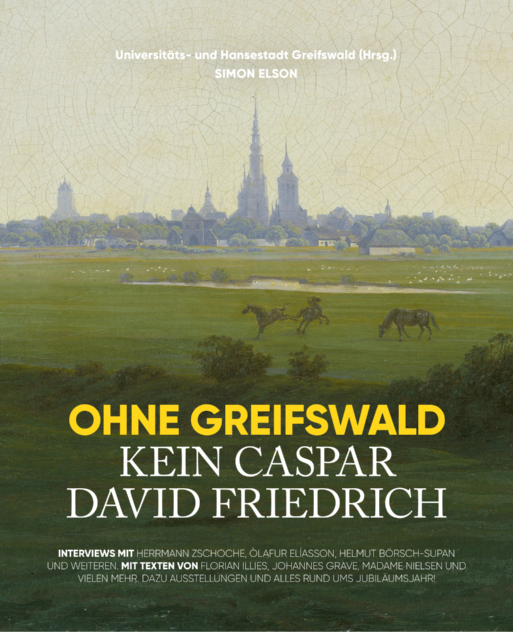 Deckblatt des Kompendiums zum Jubiläumsjahr von Caspar David Friedrich