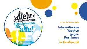 Banner Internationale Wochen gegen Rassismus