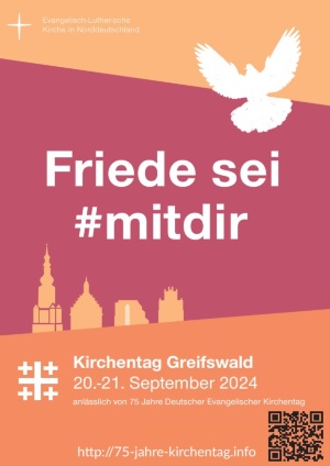 Plakat zum Kirchentag in Greifswald