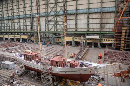 Segelschulschiff GREIF in der Stralsunder Volkswerft