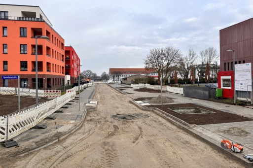 Baufortschritt Straße An den Wurthen Anfang Dezember