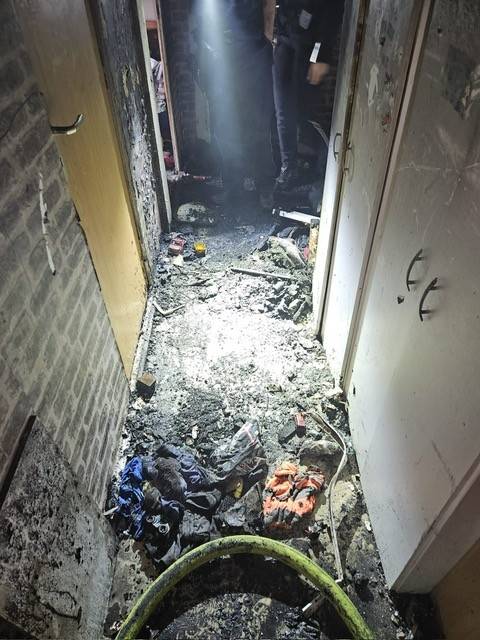 Brandwohnung in der Koitenhägener Landstraße