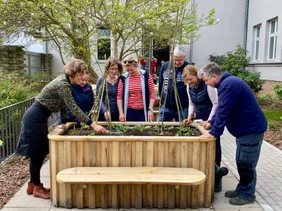 Eröffnung des Hofgartens der Greifswalder Stadtbibliothek Foto Pressestelle 11