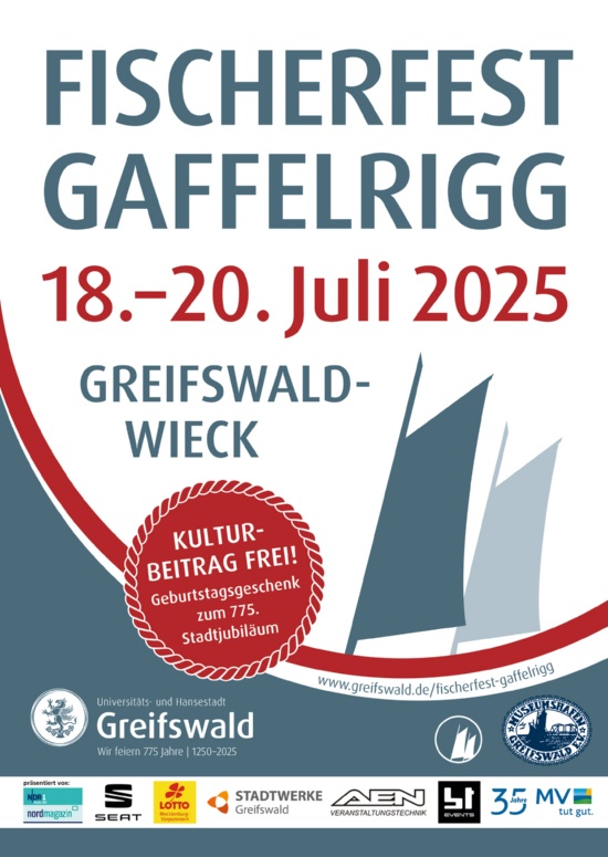 Titelblatt zum Programmheft des Fischerfestes Gaffelrigg 2025