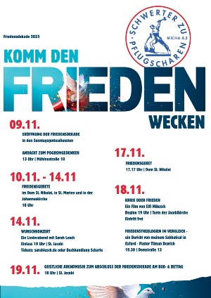 Plakat zur Friedensdekade 2025 in Greifswald Plakat zur Friedensdekade 2025 in Greifswald
