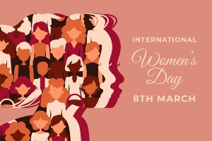 Grafik zum Internationen Frauentag am 8. März