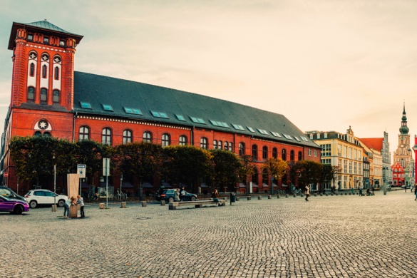 Blick auf das Greifswalder Stadthaus © Wally Pruß Blick auf das Greifswalder Stadthaus