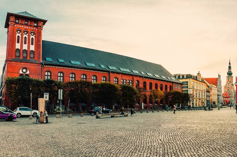 Blick auf das Greifswalder Stadthaus