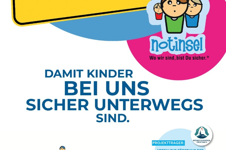 Plakat zum Notinsel-Projekt in Greifswald