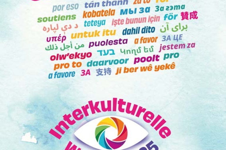 Plakat zur Interkulturellen Woche 2025 in Greifswald
