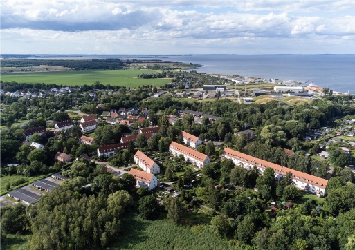 Luftbild von Ladebow