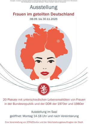 Plakat zur Ausstellung "Frauen im geteilten Deutschland"